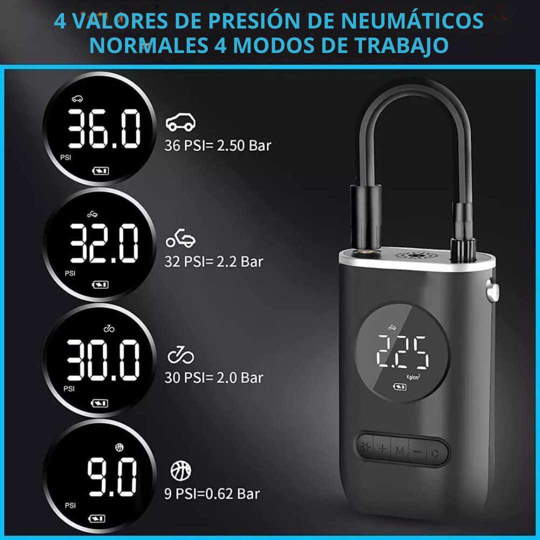 Compresor de Aire Digital Wireless- Compacto y Eficiente para Emergencias en la Carretera
