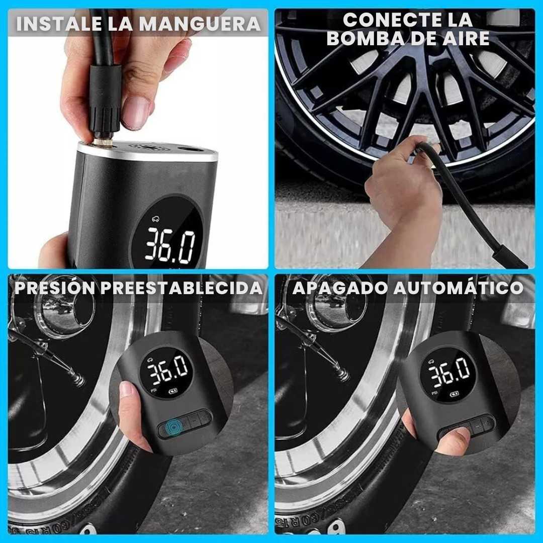 Compresor de Aire Digital Wireless- Compacto y Eficiente para Emergencias en la Carretera